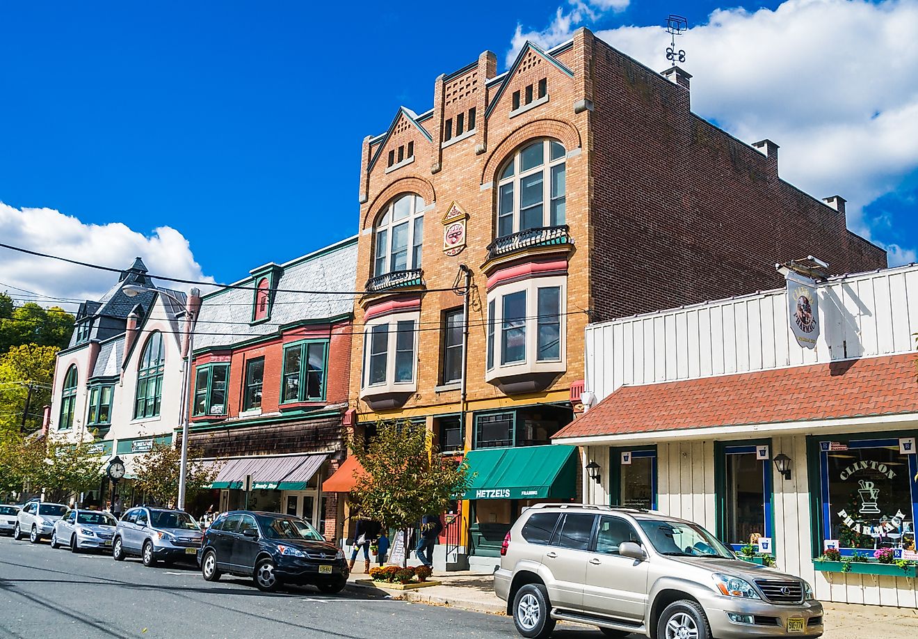 Downtown Clinton, New Jersey, via KenWiedemann / iStock.com