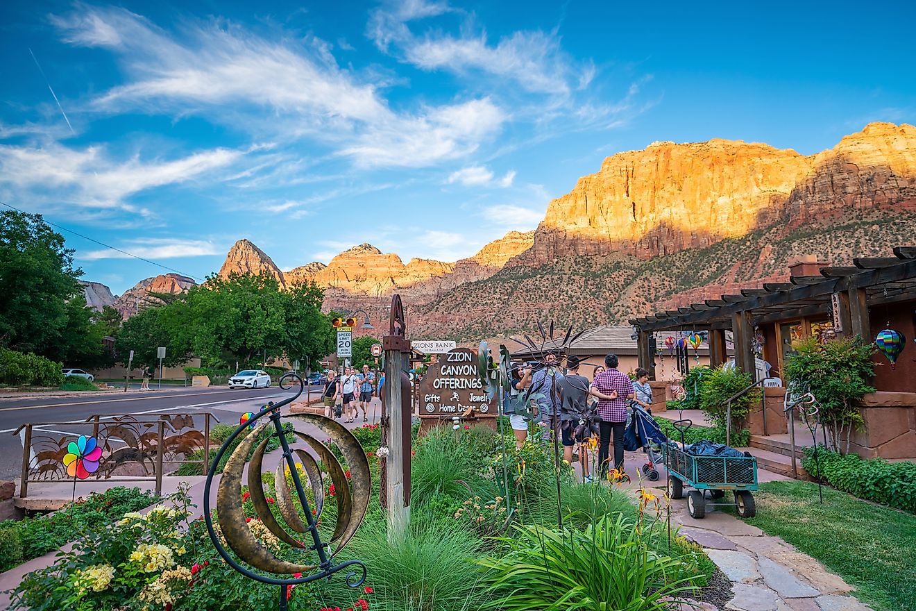 Springdale, Utah. A small local town near the Zion National Park entrance. Editorial credit: f11photo / Shutterstock.com