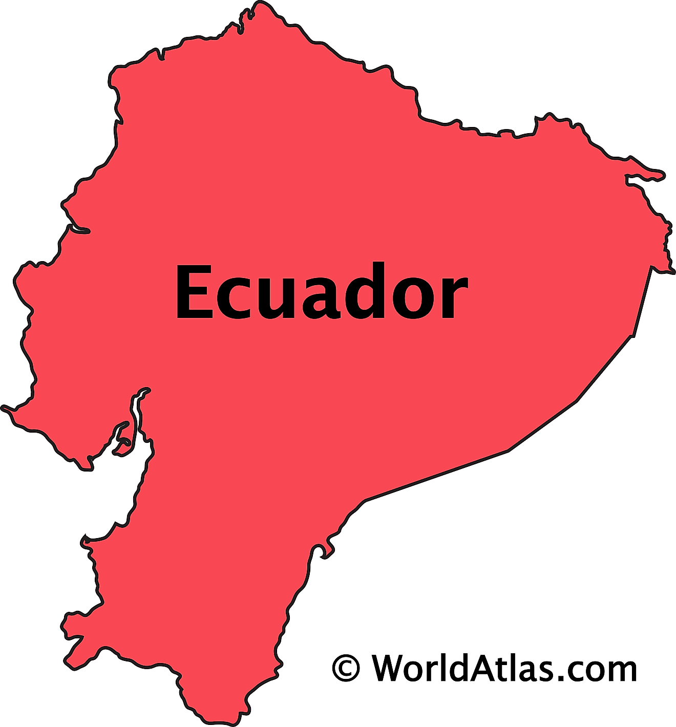 Ecuador Blank Map