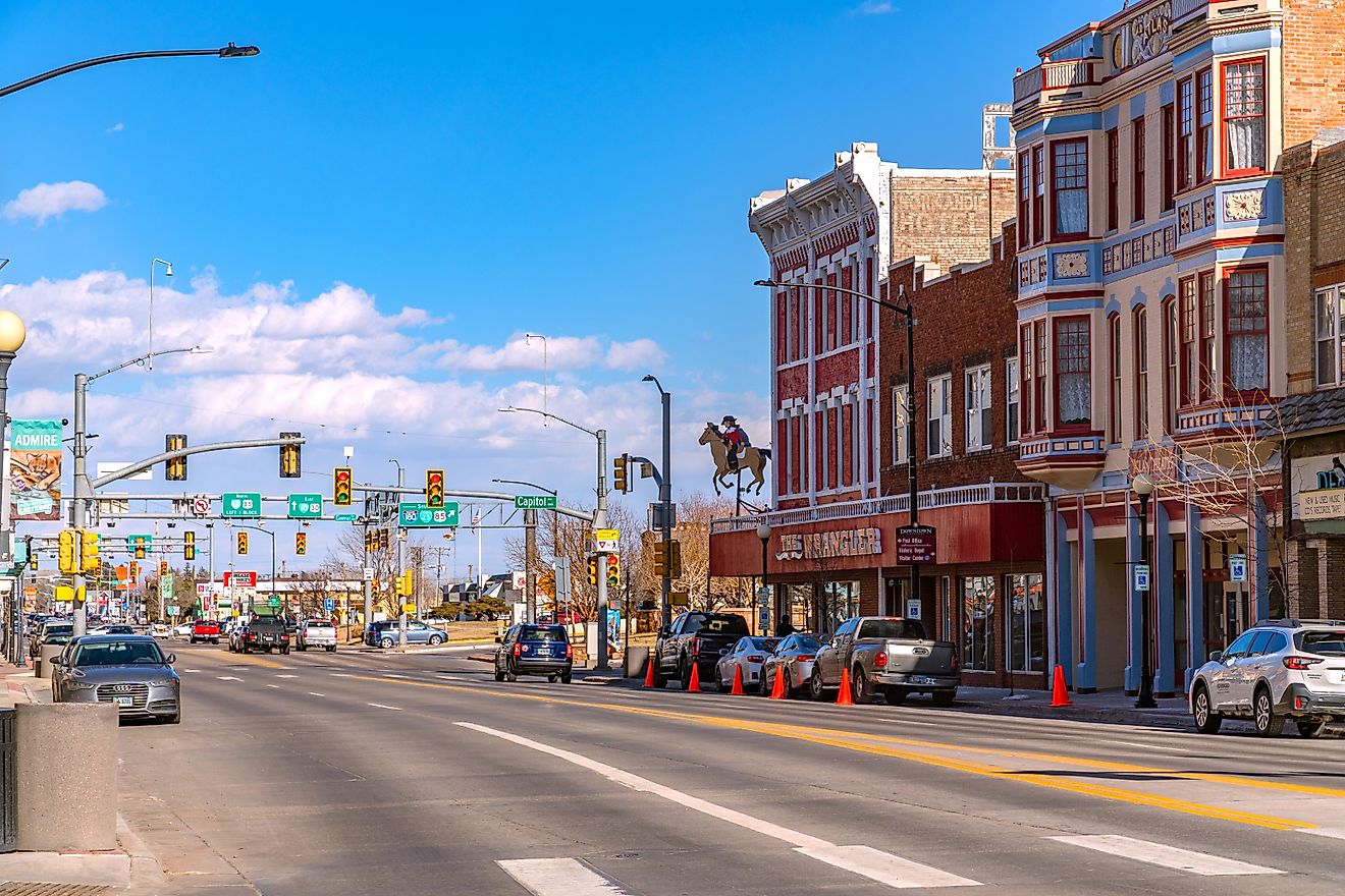 Downtown Laramie, Wyoming. Editorial credit: Ken Wolter / Shutterstock.com 