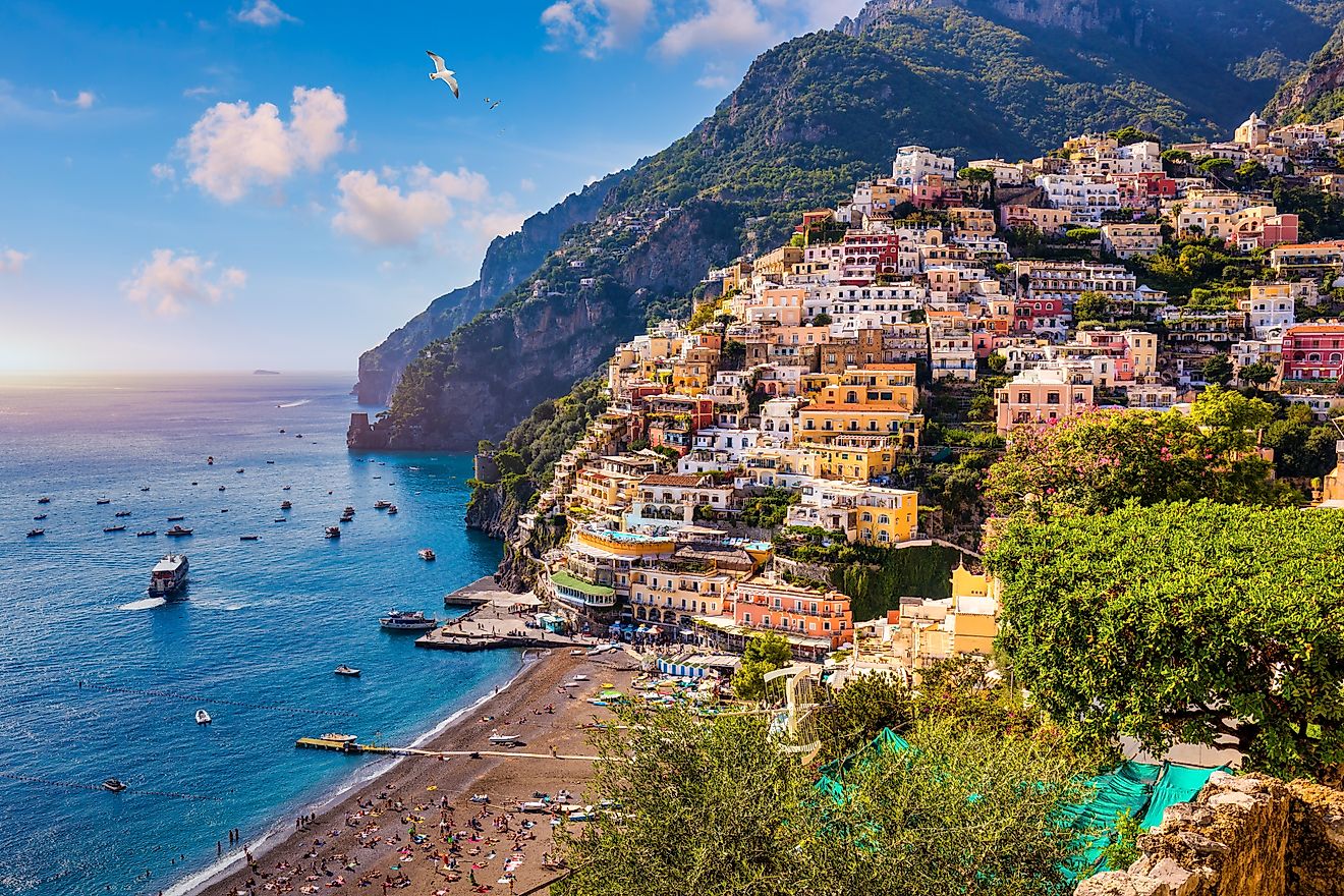 The beautiful town of Positano, Italy.