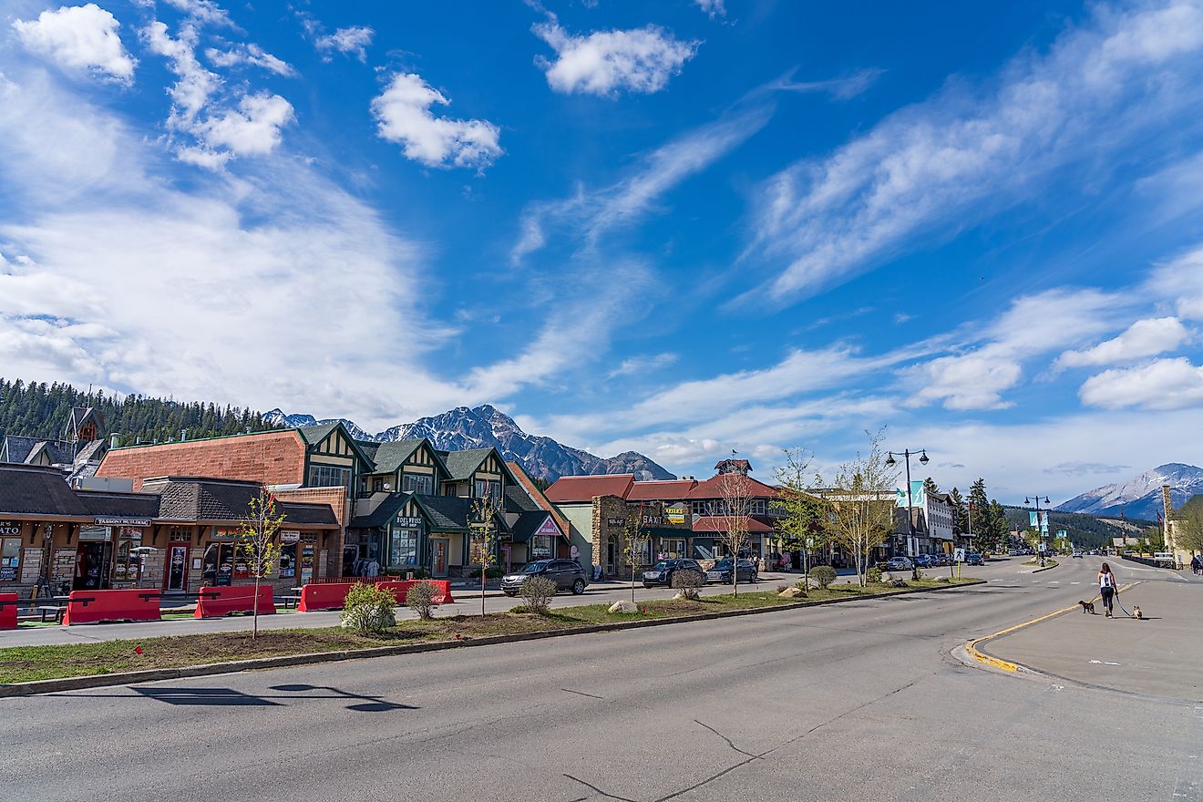 The beautiful town of Jasper, Alberta.