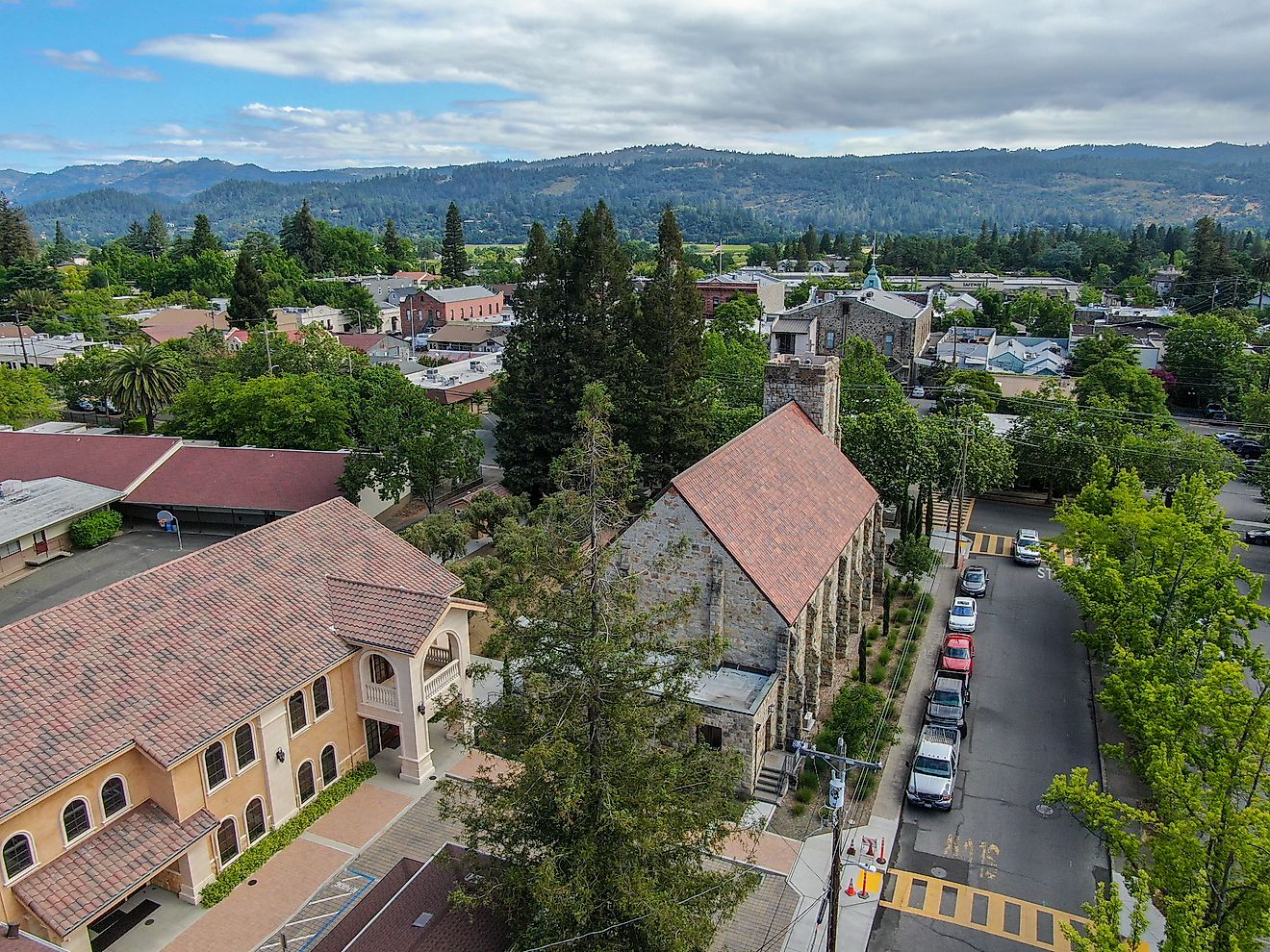 St. Helena, California. Editorial credit: bonandbon / Shutterstock.com