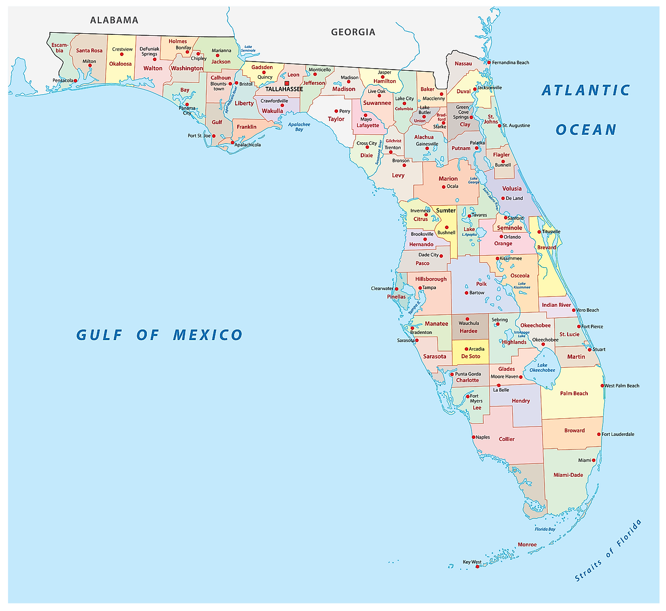 Mapas De Florida Atlas Del Mundo 