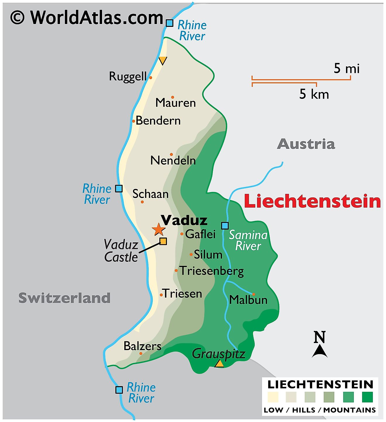 Liechtenstein City Map