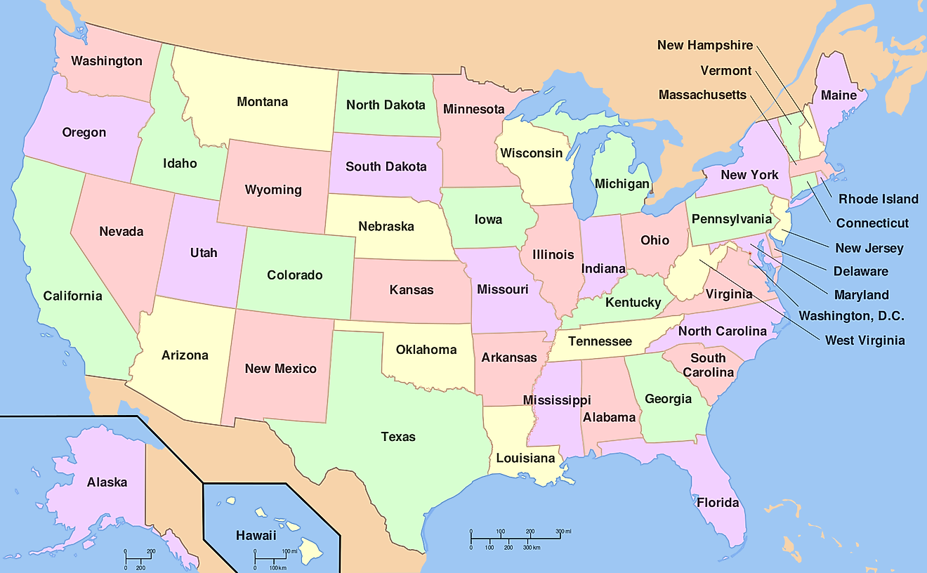 how many states border arizona