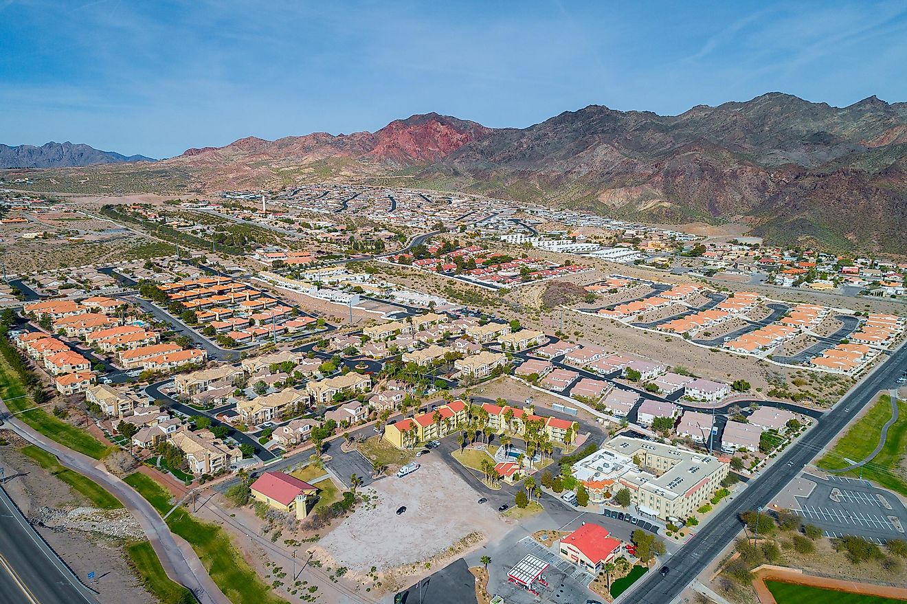 Aerial view of Boulder City, Nevada