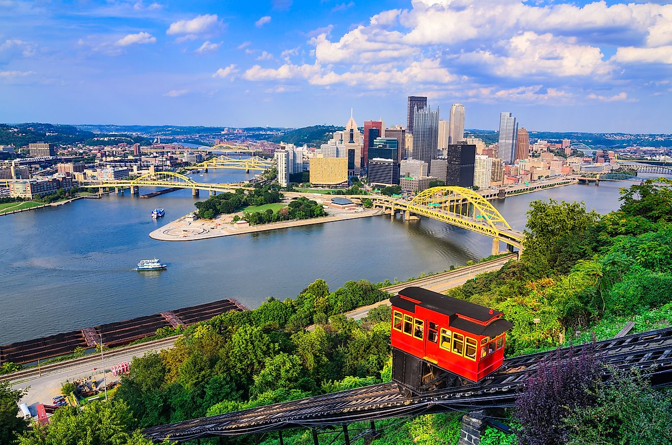 The beautiful skyline of Pittsburgh, Pennsylvania