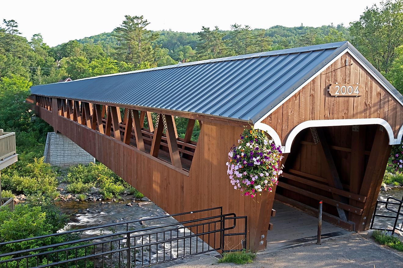 Covered bridge near Littleton, New Hampshire