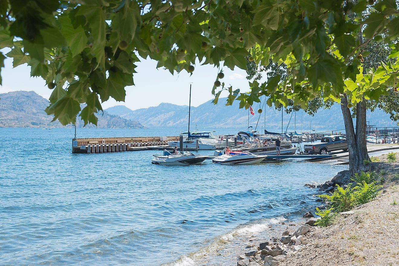 Peachland marina on Okanagan Lake.