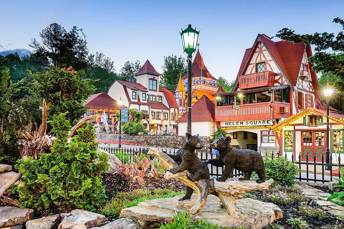 Helen Square in Helen, Georgia. Editorial credit: Sean Pavone / Shutterstock.com.