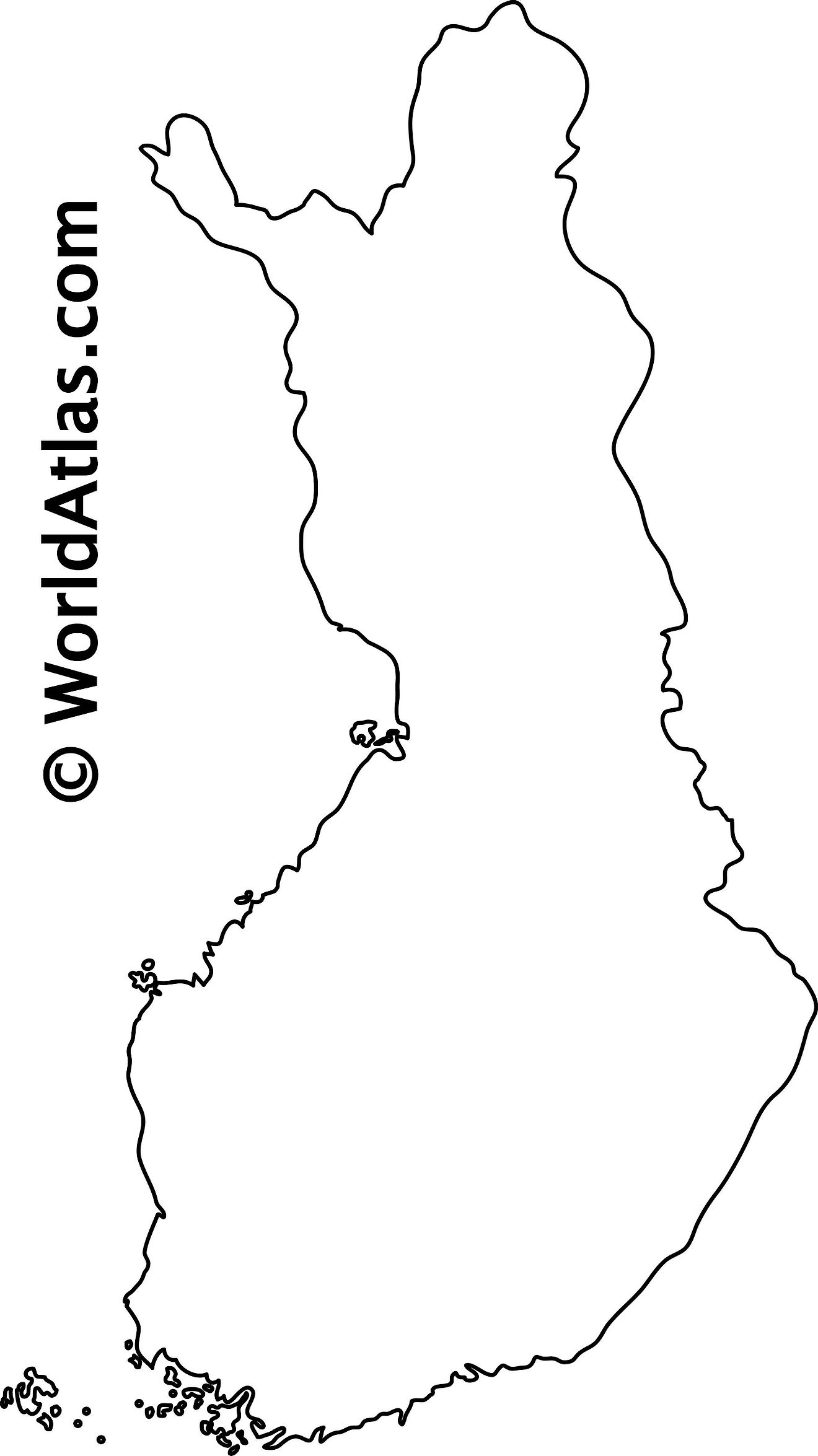 finland map outline