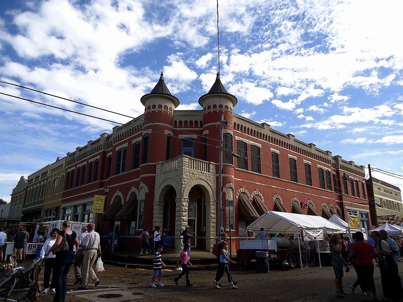 Downtown Abbeville, Louisiana. Editorial credit: Tracy Etie / Shutterstock.com