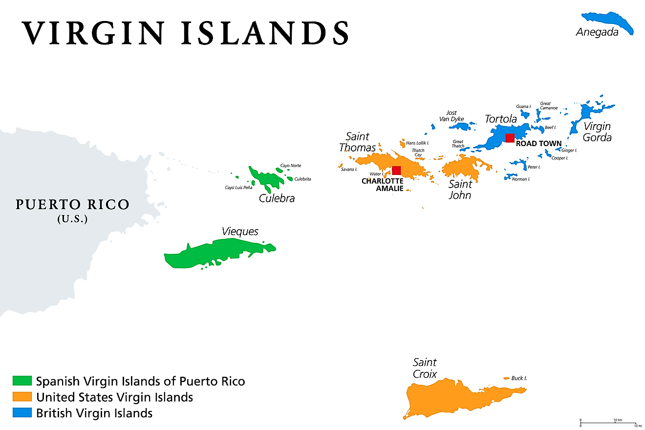 Islands Of Us Virgin Islands 