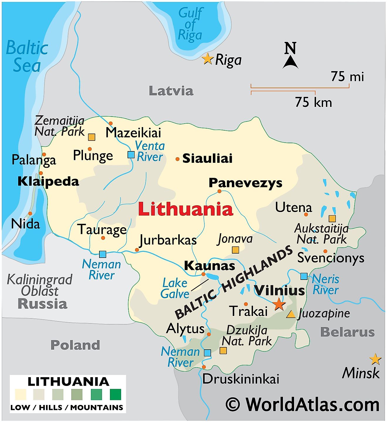 Mapas De Lituania Atlas Del Mundo