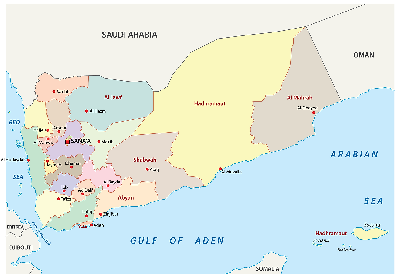 Yemen Maps And Facts World Atlas 