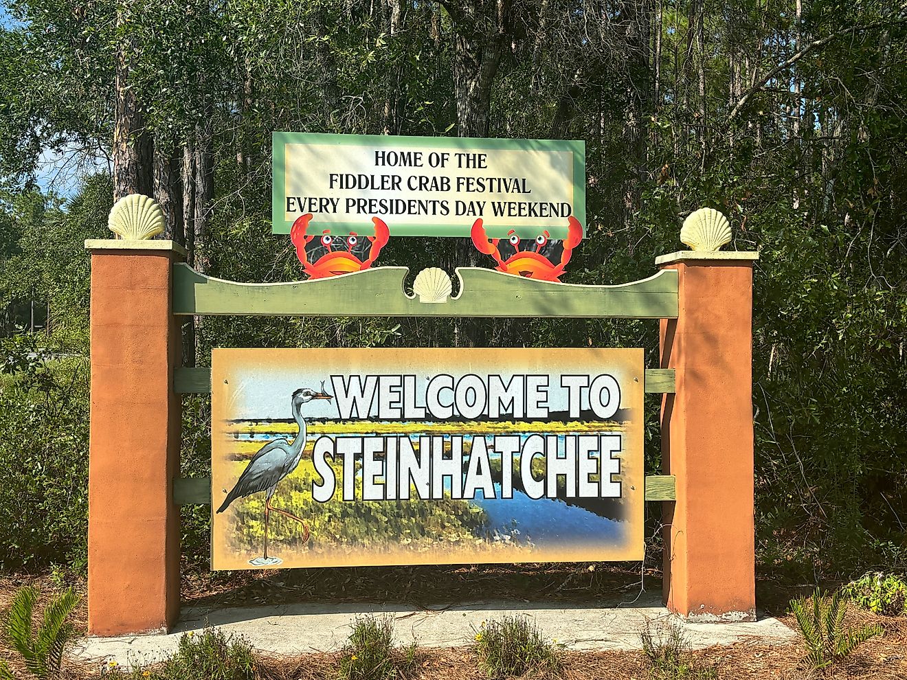 Welcome to Steinhatchee sign. Image credit Jason Phillips. 