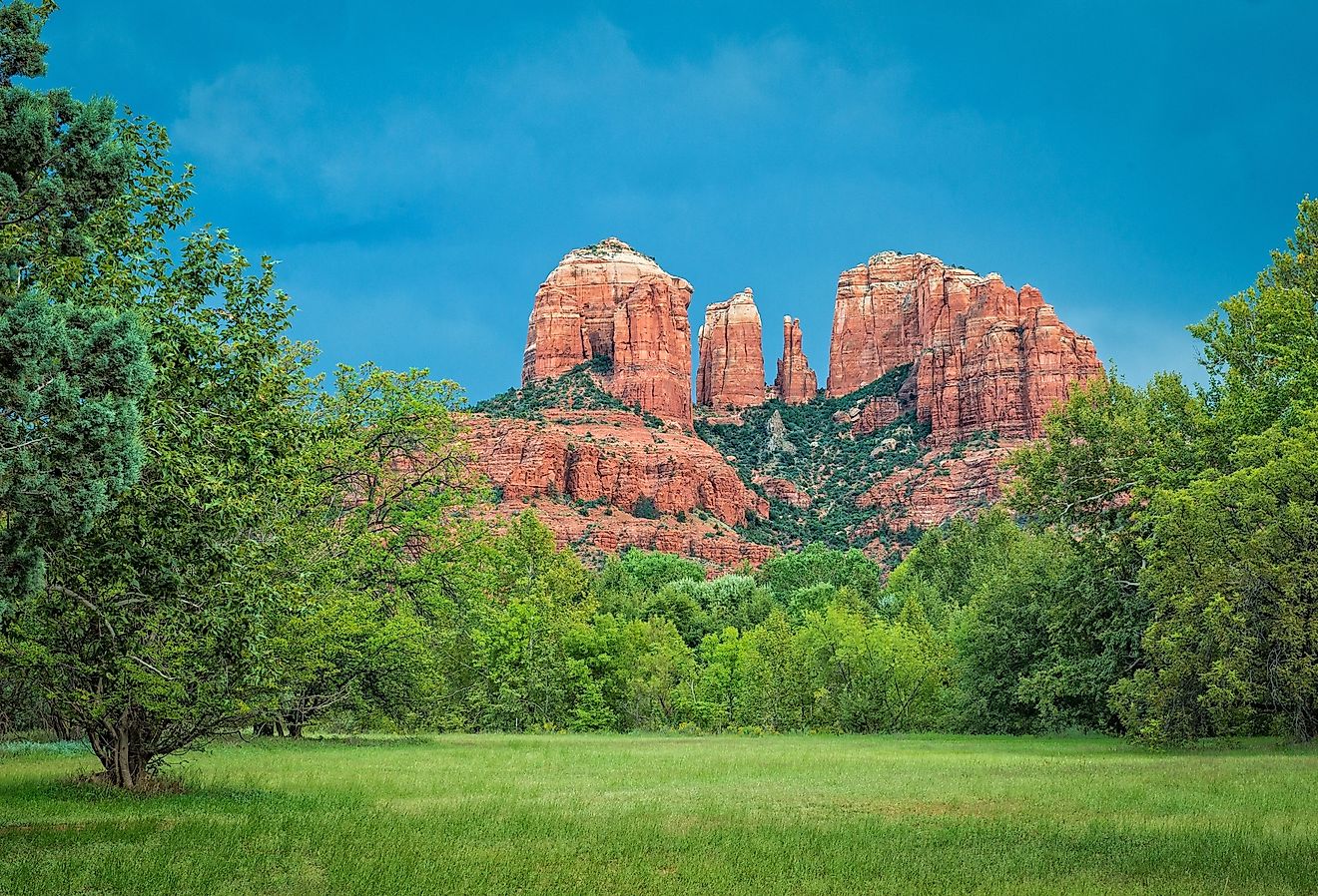 The Red Rock Mountains in Coconino National Forest, Arizona.