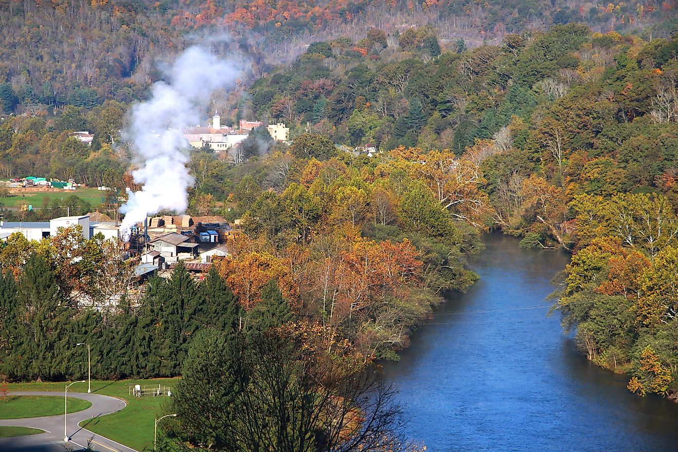 Beautiful Sutton city in West Virginia