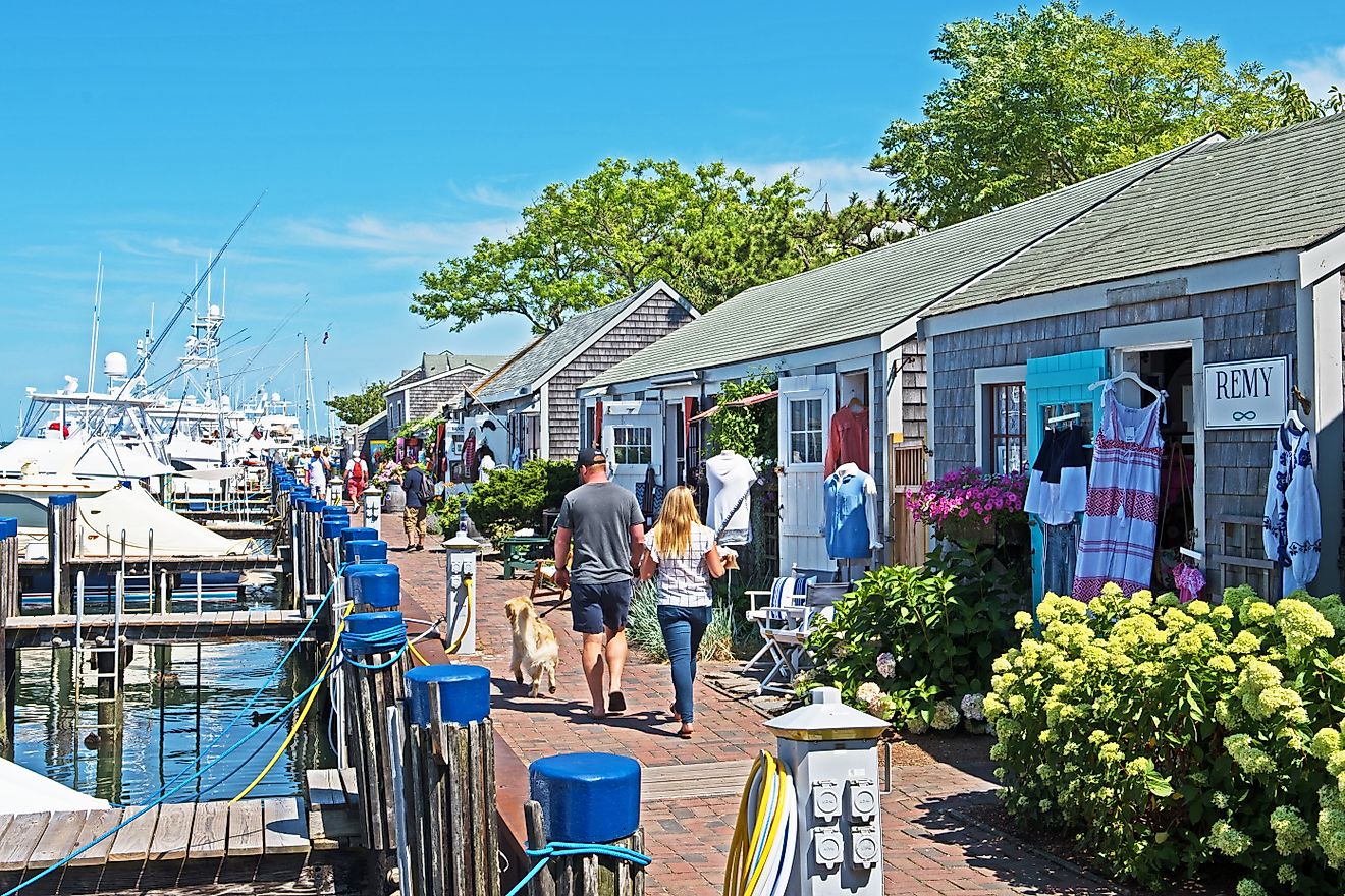 The harbor in Nantucket, Massachusetts. Editorial credit: Mystic Stock Photography / Shutterstock.com.