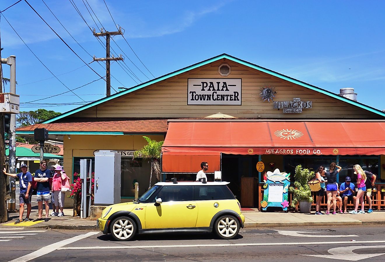 Downtown Paia, Hawaii. Image credit EQRoy via Shutterstock