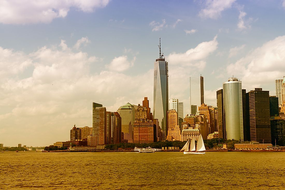 The view from Governor's Island is crystal clear. 