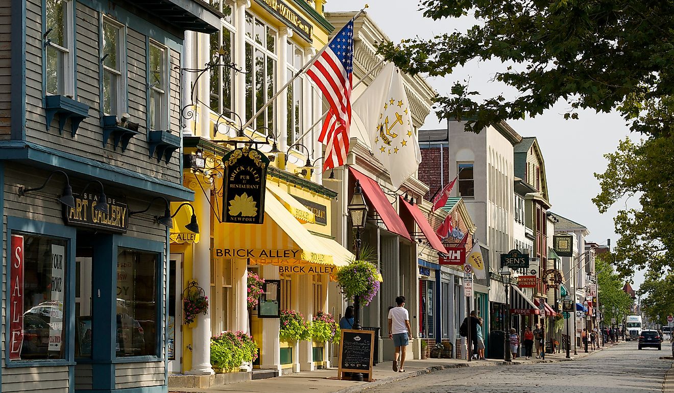 The historic seaside city of Newport, Rhode Island. Editorial credit: George Wirt / Shutterstock.com