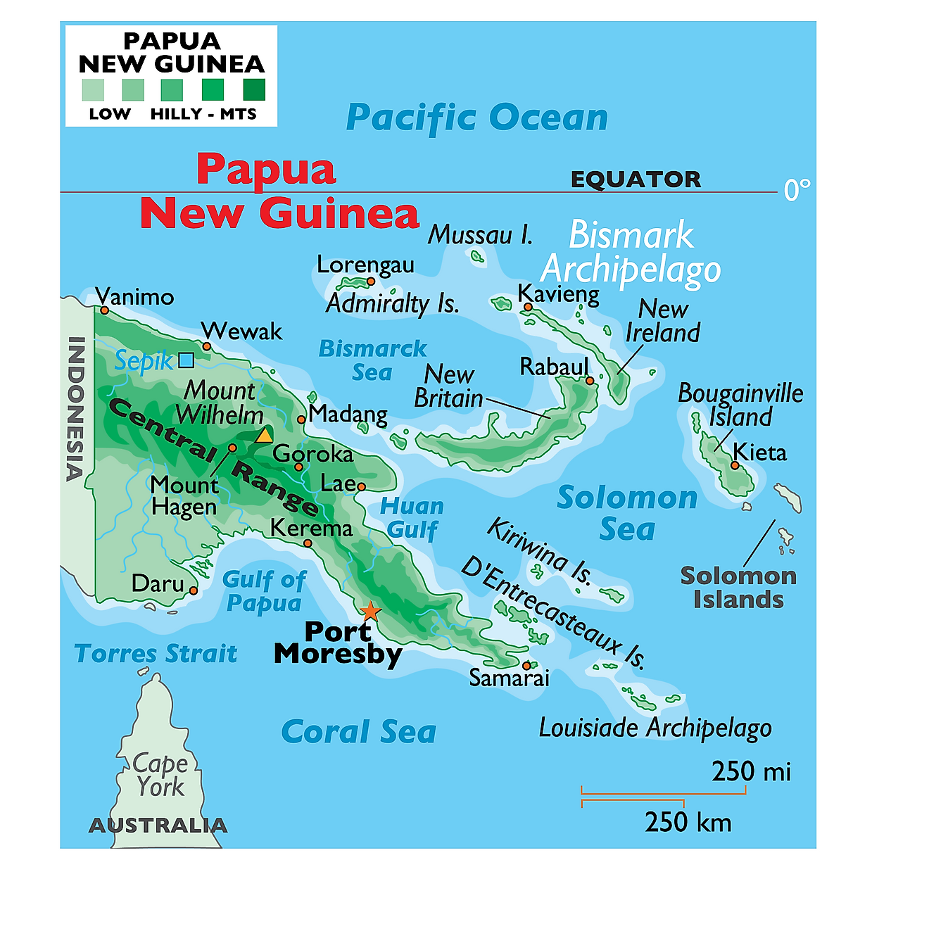 Papua New Guinea Maps Facts World Atlas