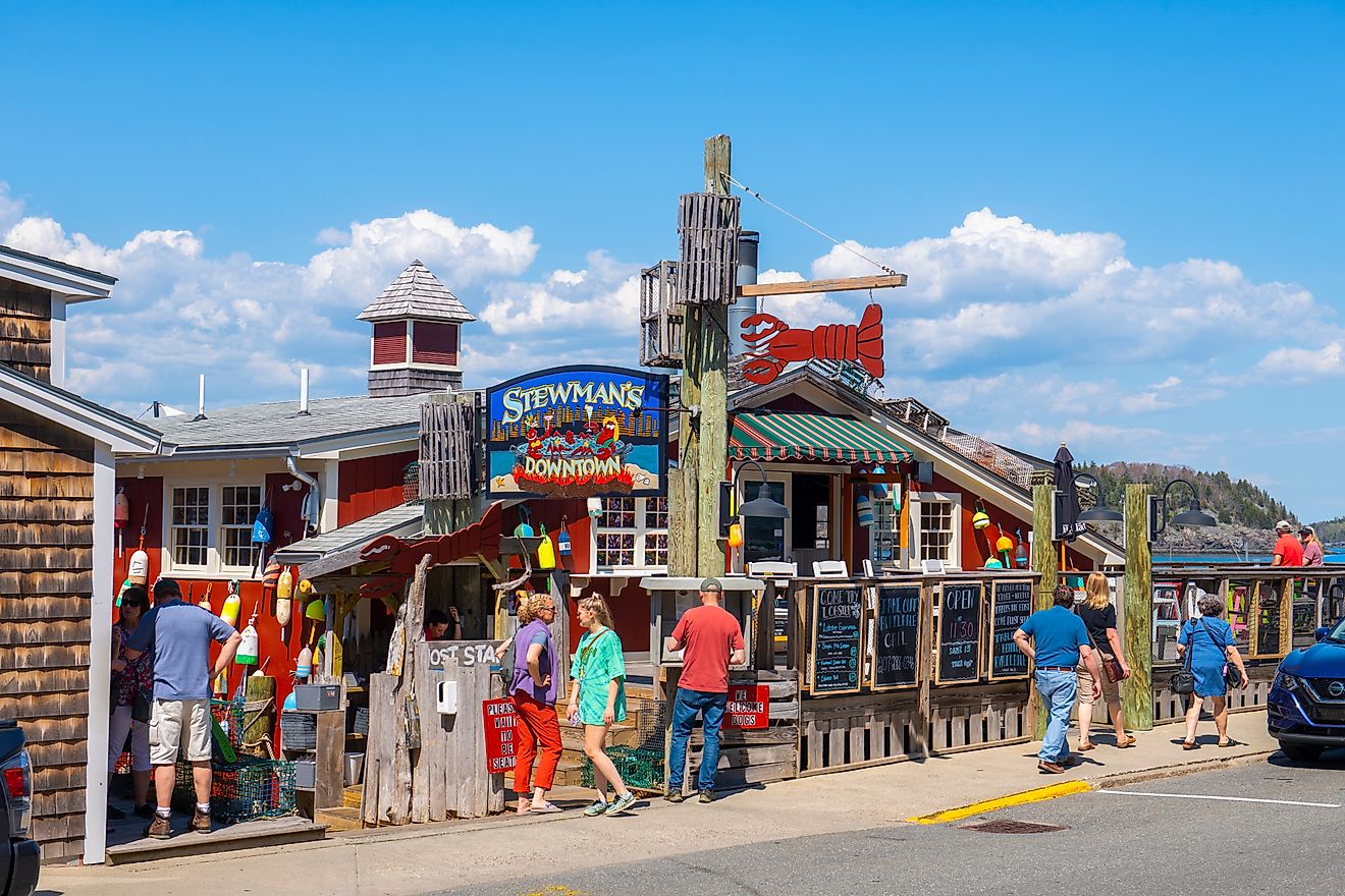 Stewman's Lobster Pound restaurant in Bar Harbor, Maine, via Wangkun Jia / Shutterstock.com