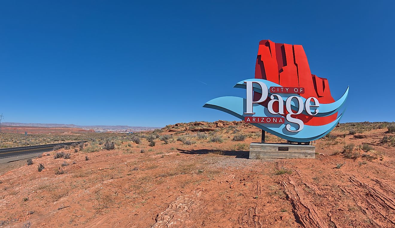 The secluded town of Page, Arizona. Editorial credit: Cavan-Images / Shutterstock.com.