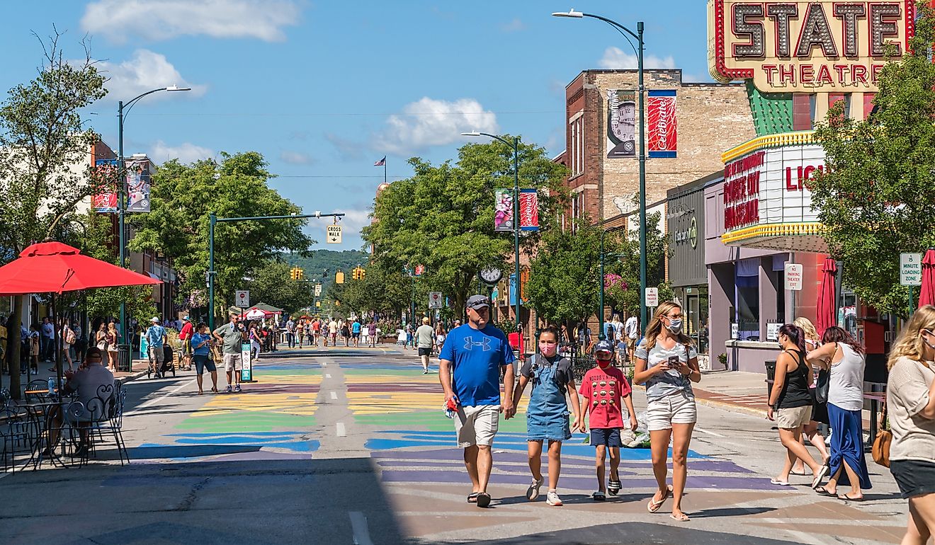 Downtown Traverse City, Michigan. (Image credit Heidi Besen via Shutterstock)