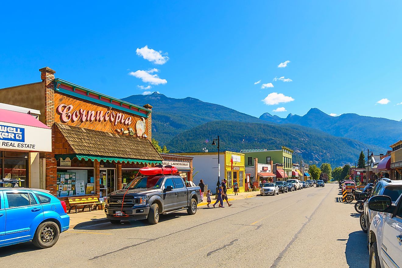 Main Street in Kaslo, British Columbia, Canada. Editorial credit: Kirk Fisher / Shutterstock.com.