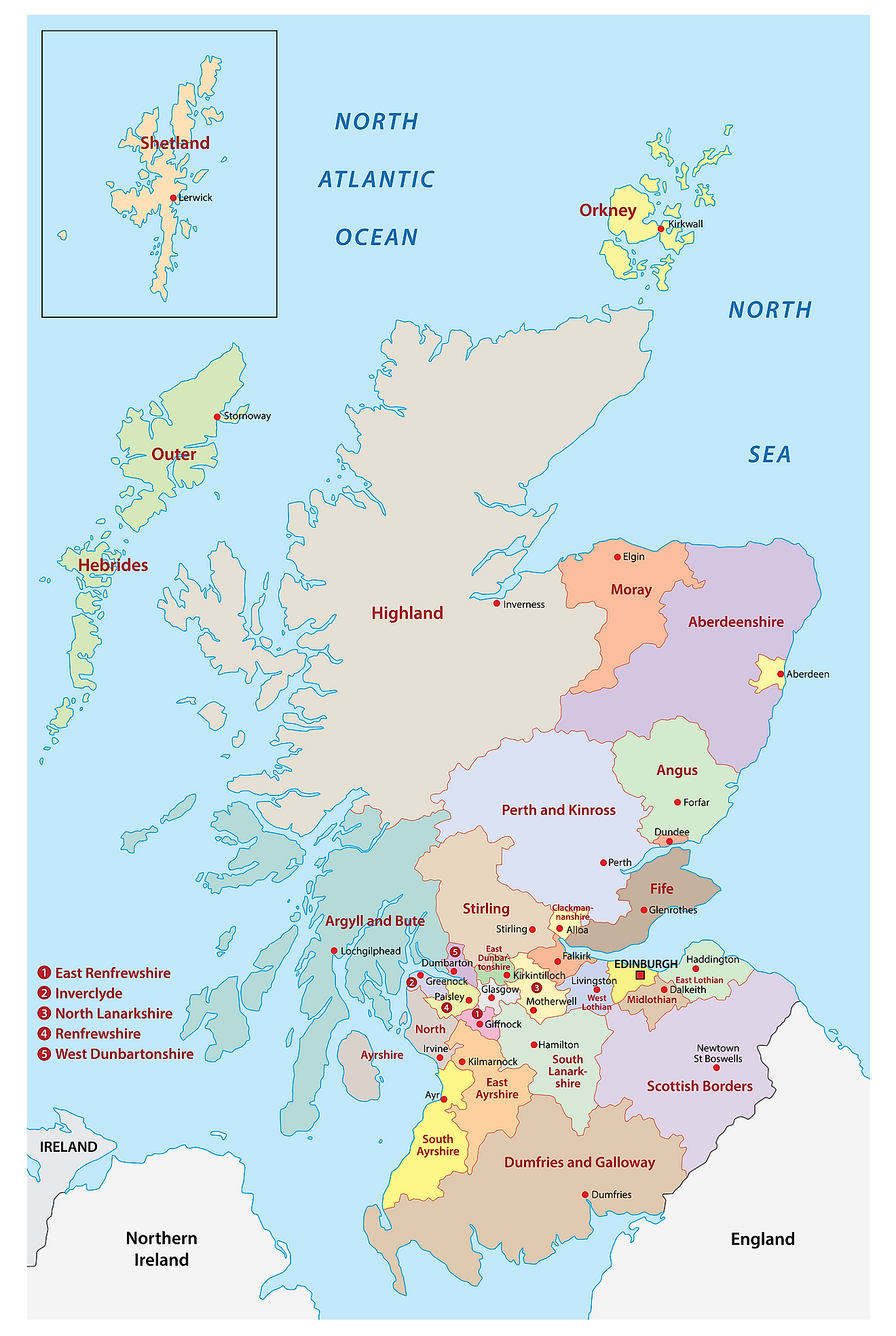 Scotland Map 