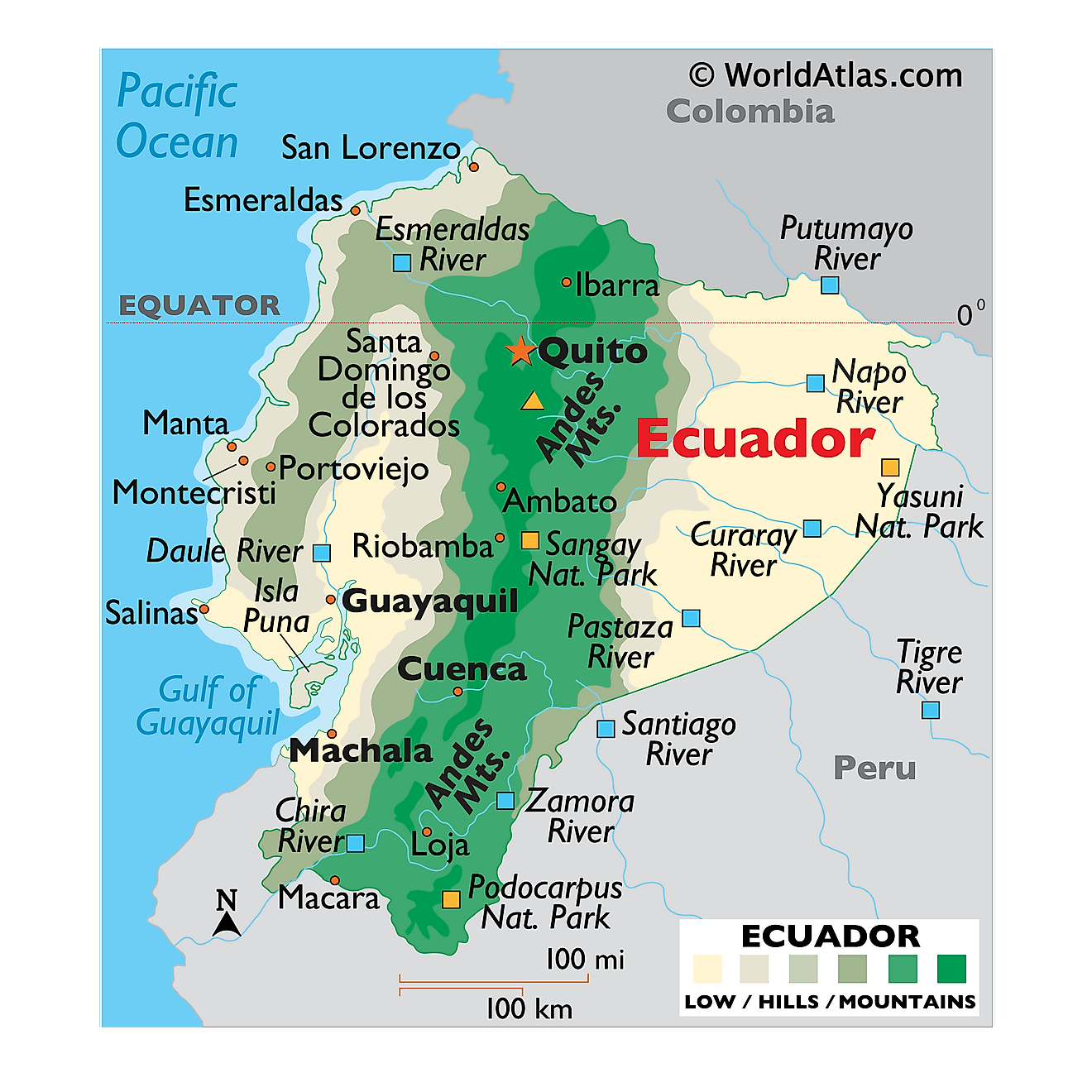 map of ecuador with cities        <h3 class=