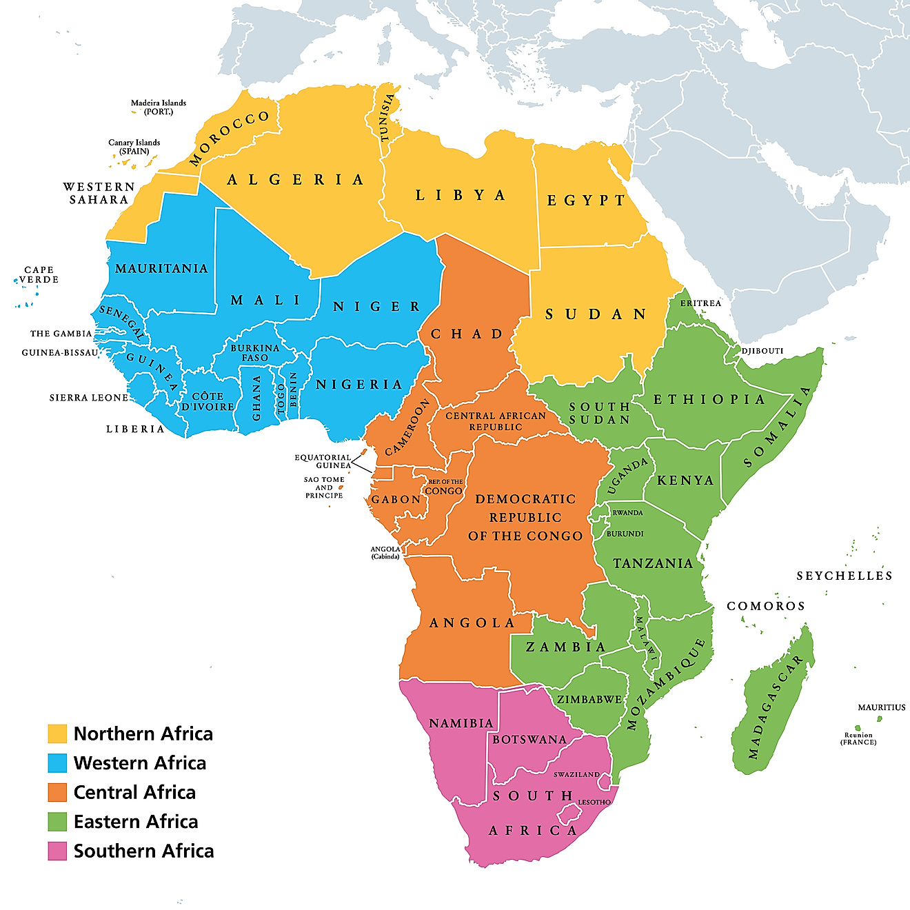 Regions Of Africa 