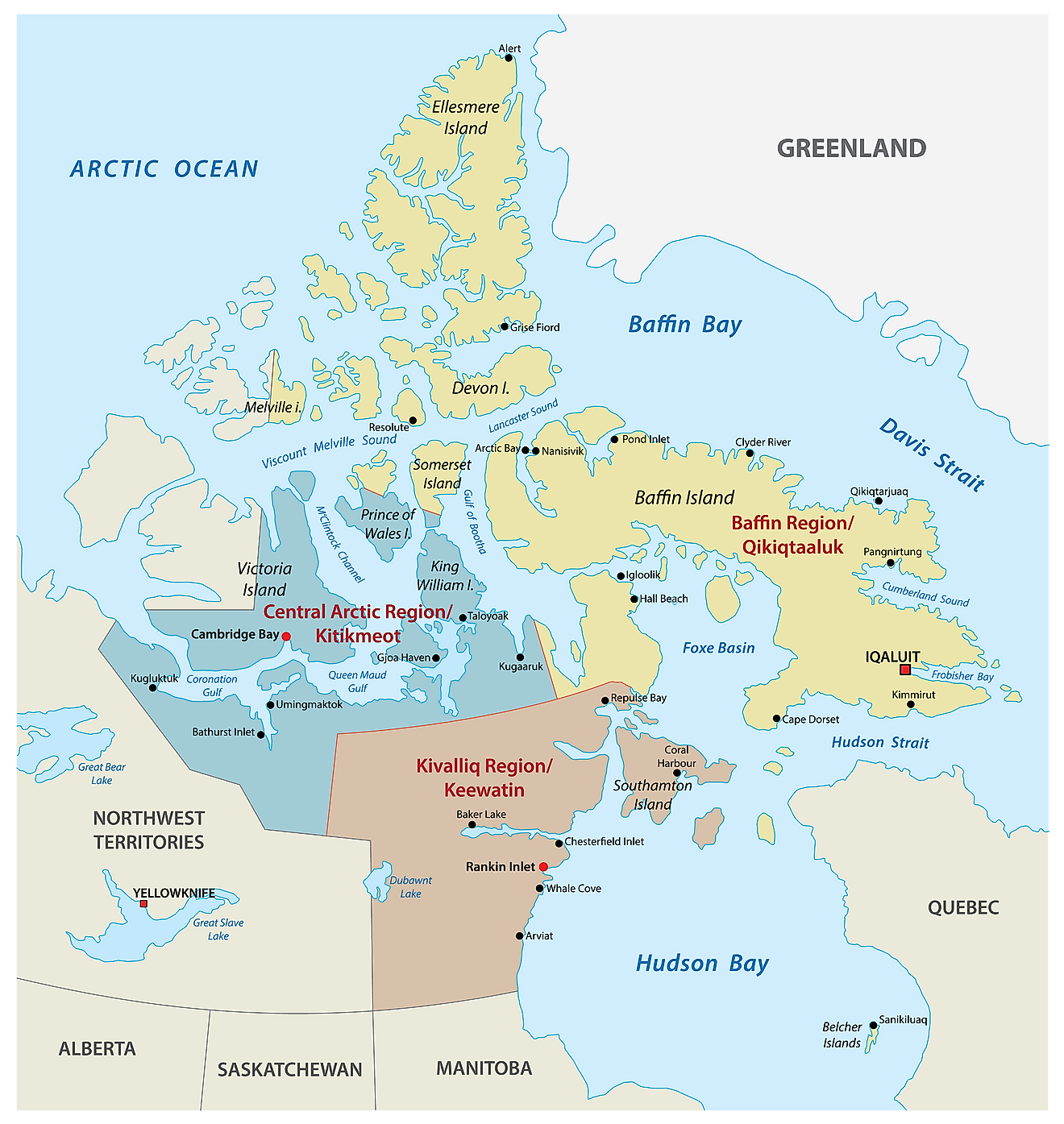 Nunavut Map 