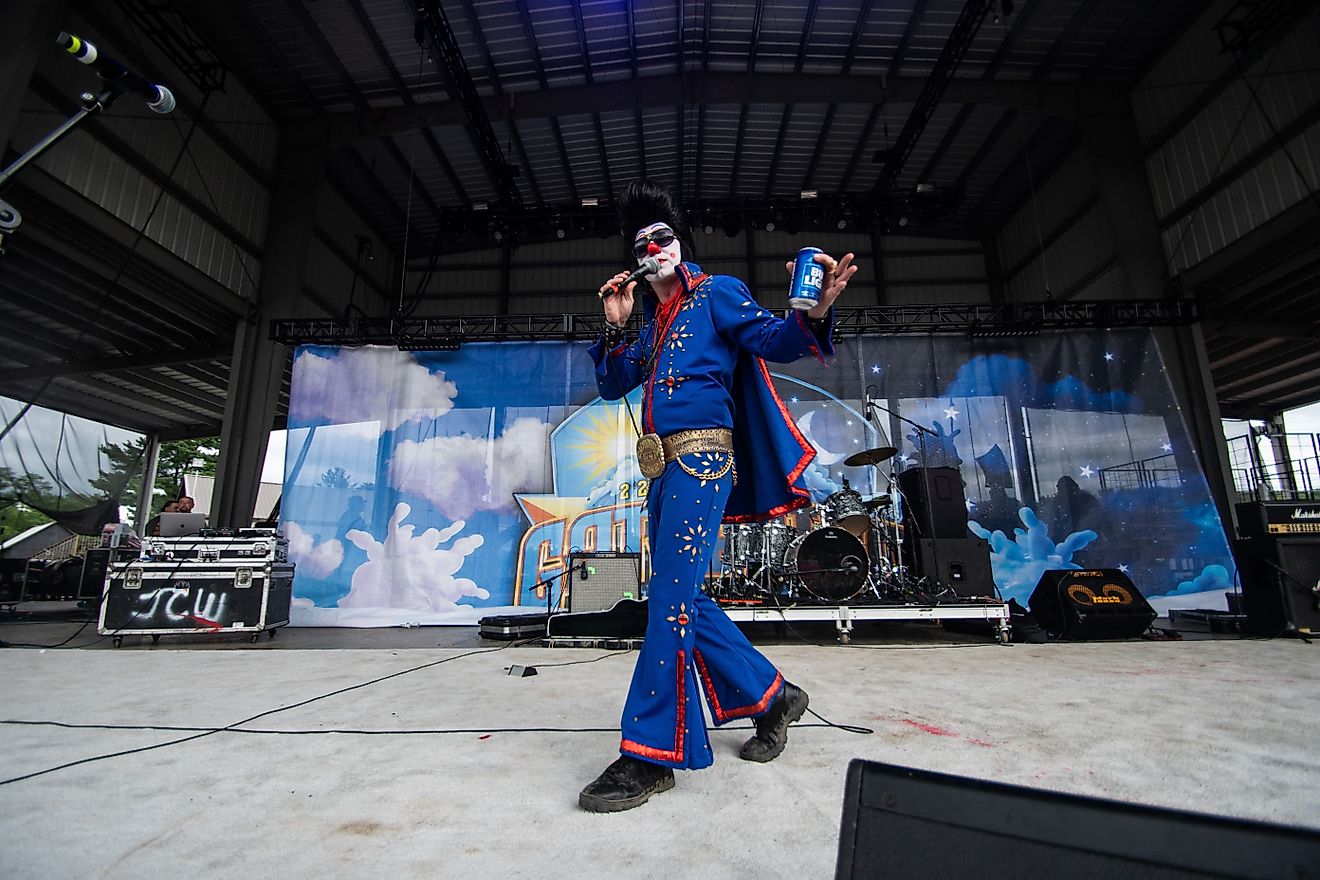 The Gathering of the Juggalos Festival in Thornville, Ohio. Editorial credit: Jacob giampa / Shutterstock.com