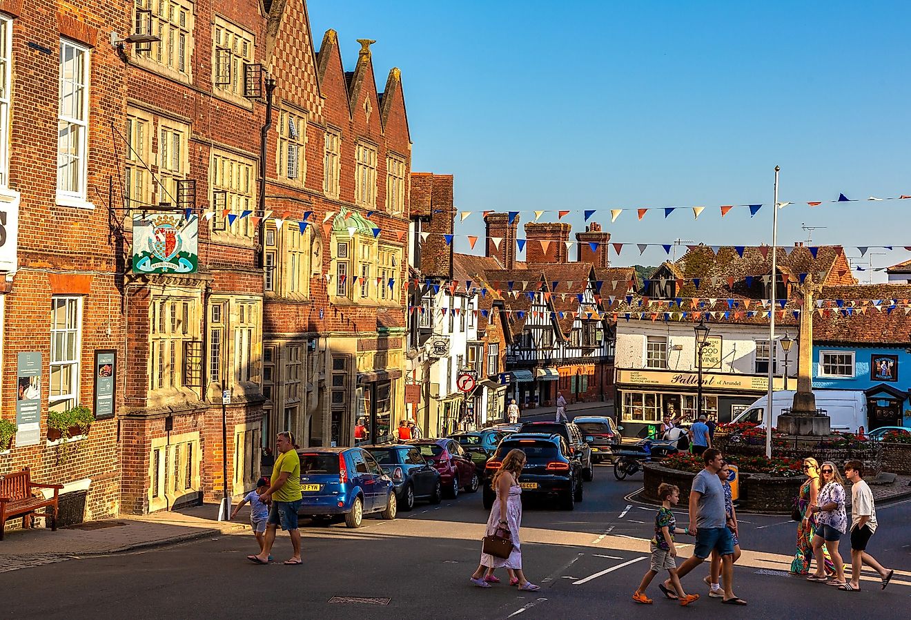 Historic town of Arundel, England, United Kingdom in a sunny day. Image credit Sergii Figurnyi via Shutterstock