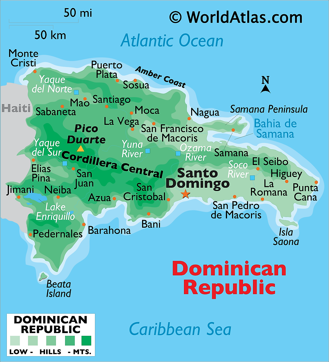 Mapas de República Dominicana Atlas del Mundo