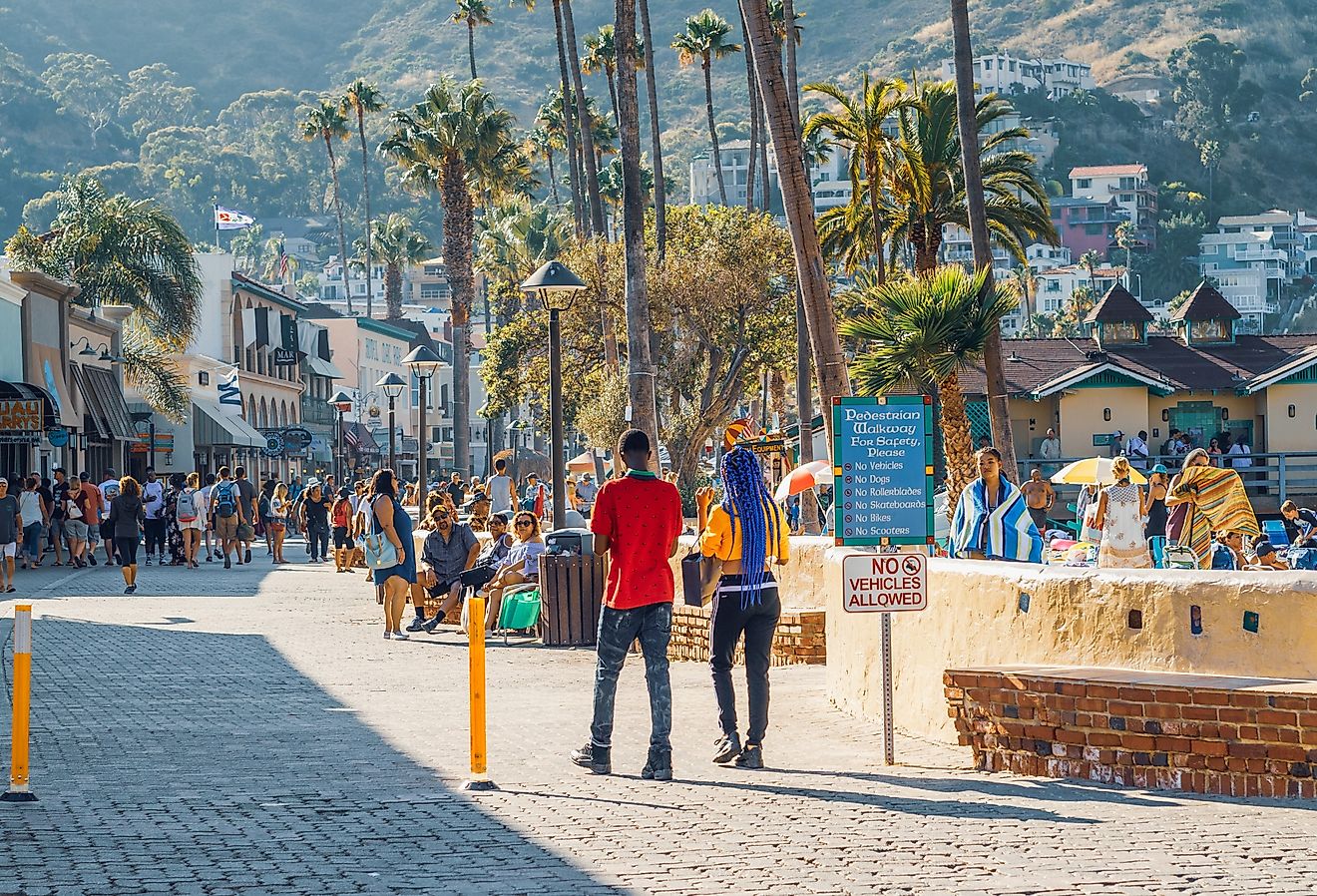 City of Avalon, the most visited tourist destination on Catalina Island, California is a perfect place to take a weekend escape. Image credit HannaTor via Shutterstock
