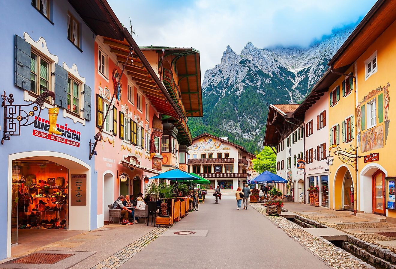 Mittenwald old town in Bavaria, Germany. Image credit saiko3p via Shutterstock