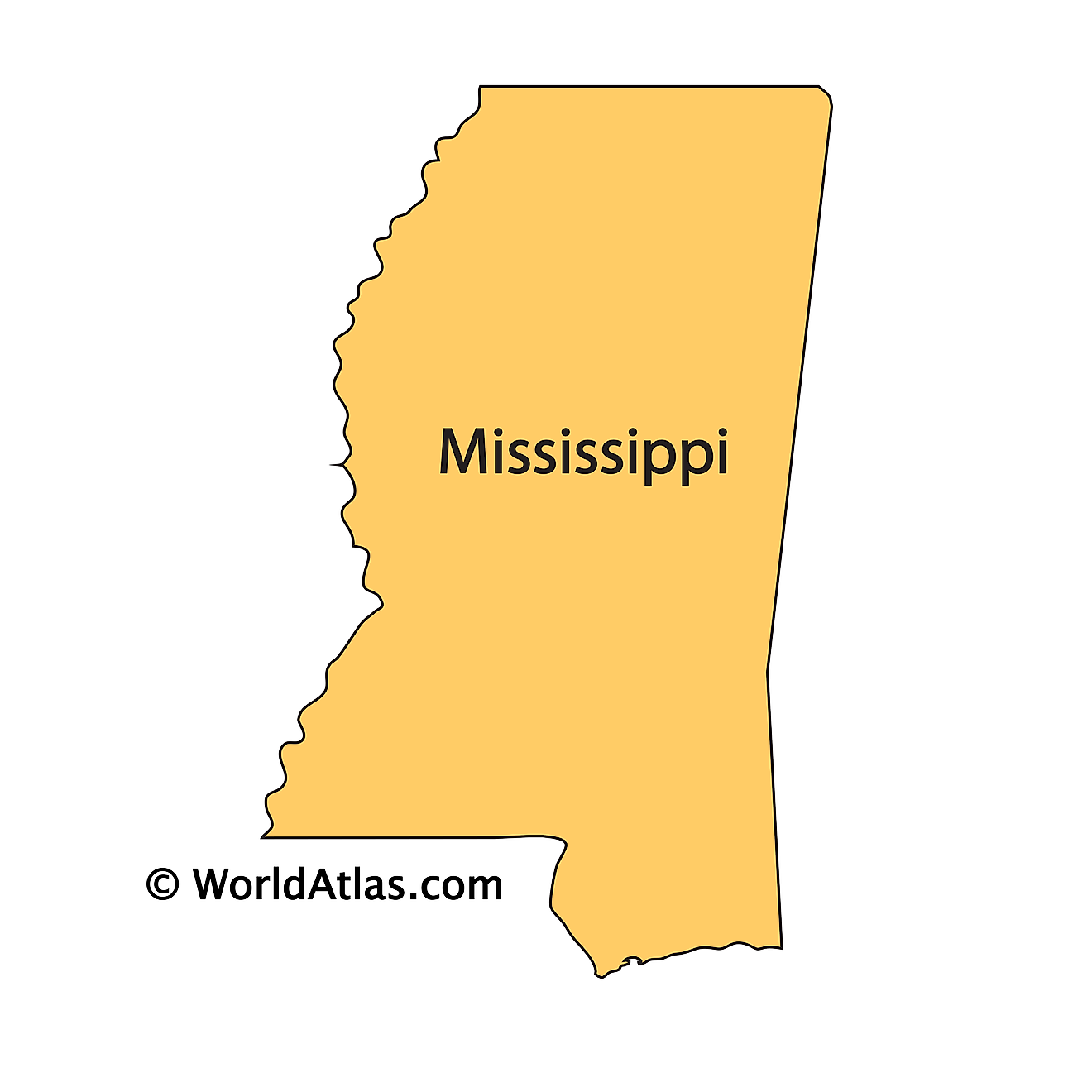 Mississippi Maps & Facts World Atlas