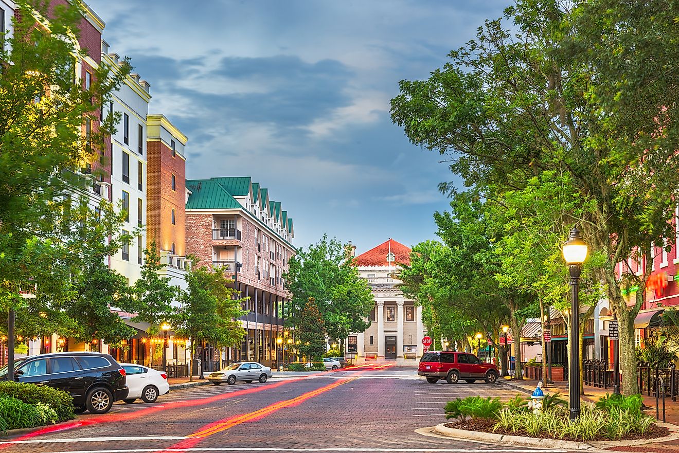 Downtown Gainesville, Florida.