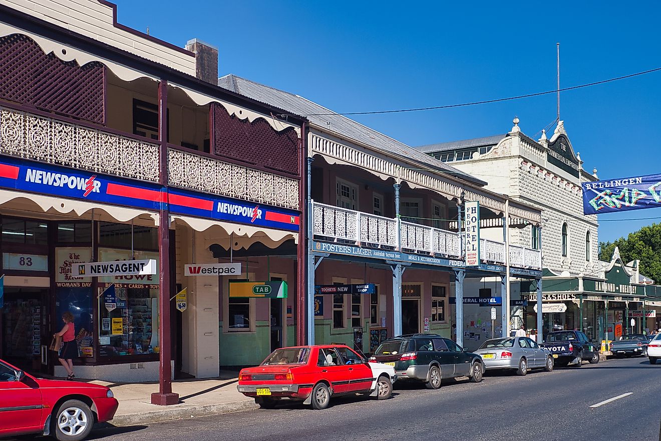 Downtown Bellingen, New South Wales. Editorial credit: James Davis Photography / Shutterstock.com