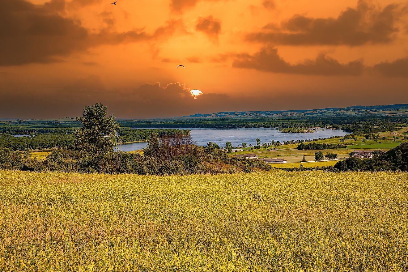 Fort Abraham Lincoln State Park near Mandan, North Dakota.