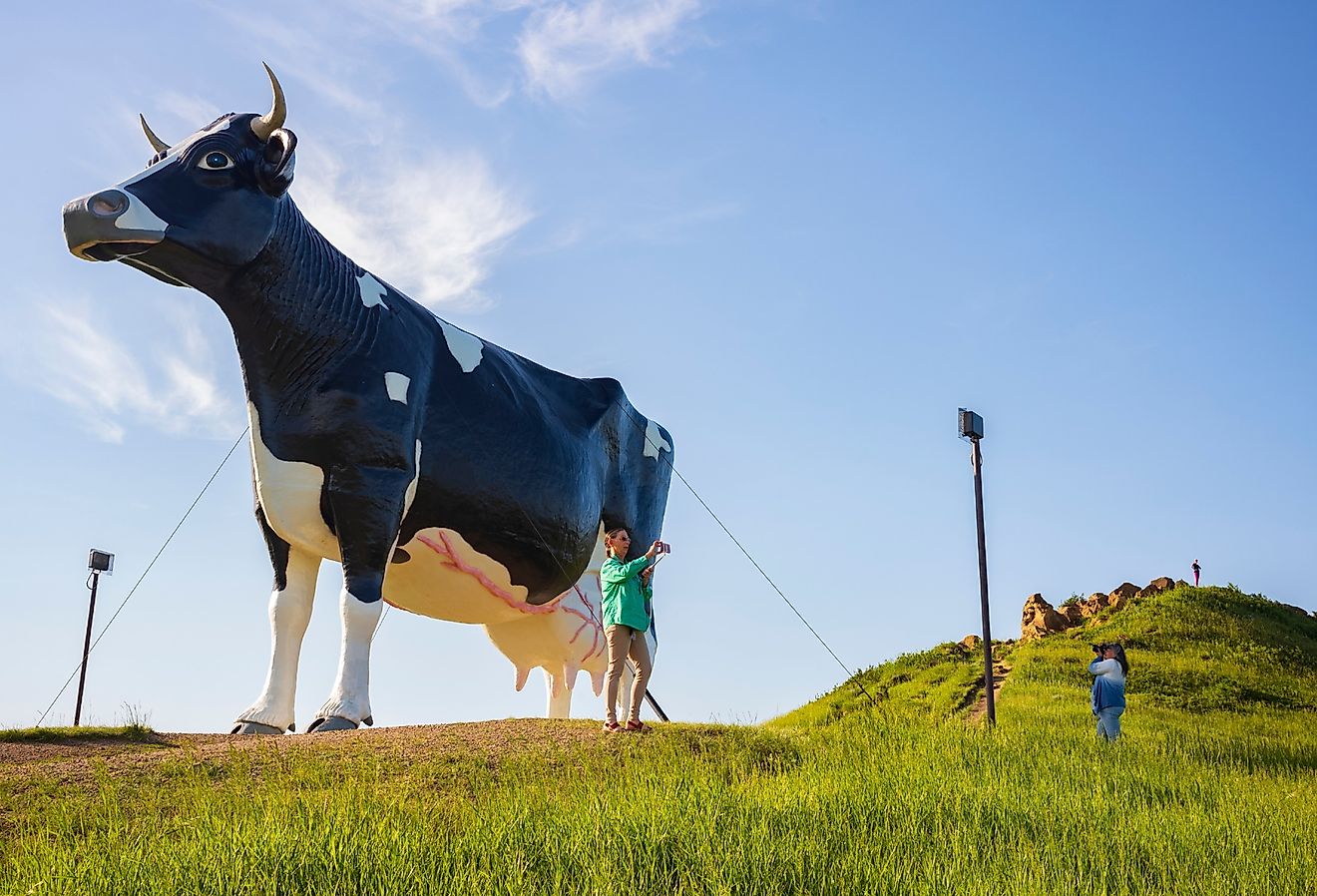 Salem Sue, the World's Largest Holstein Cow in New Salem, North Dakota. Image credit JWCohen via Shutterstock