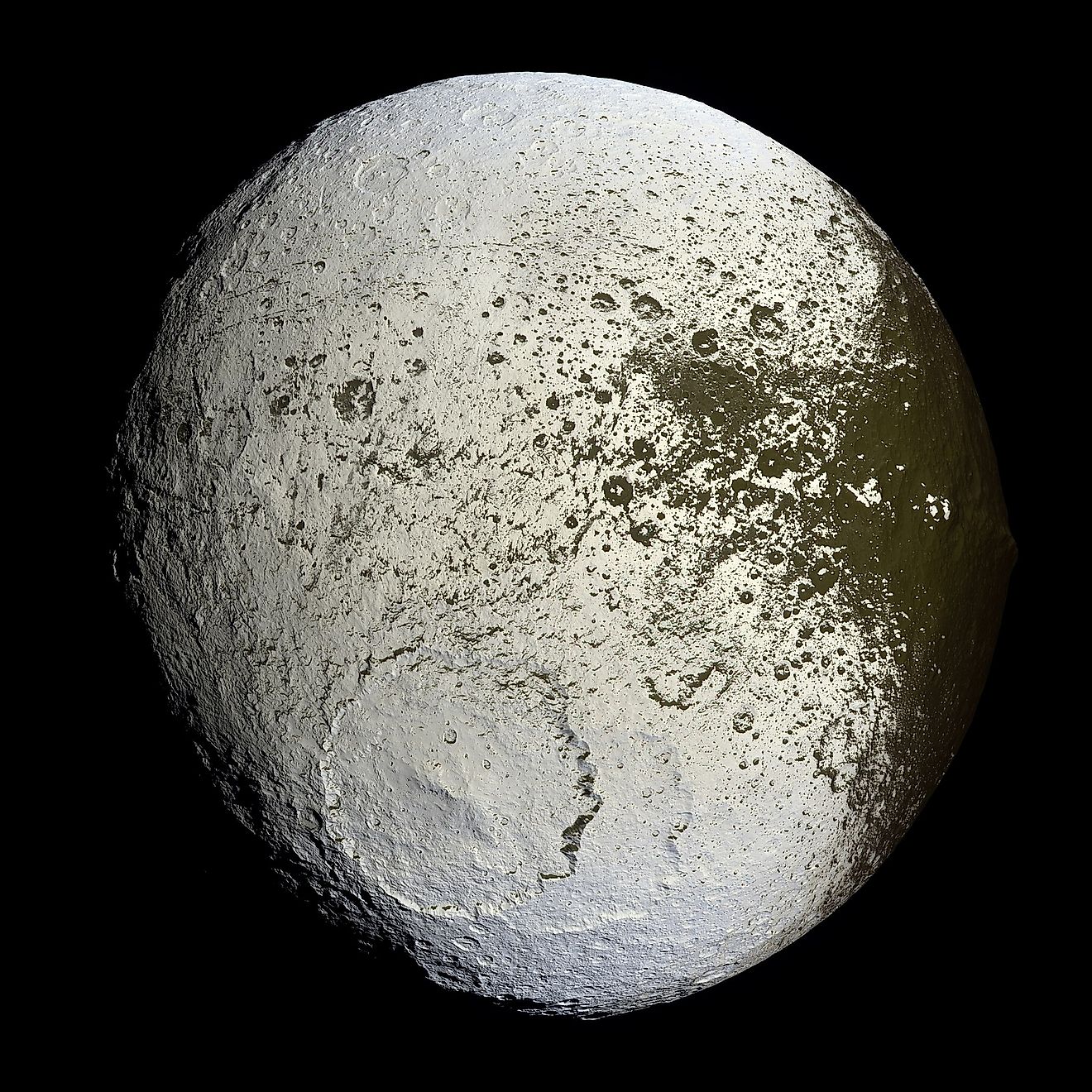 Cassini image of Iapetus. Image credit: NASA/ESA