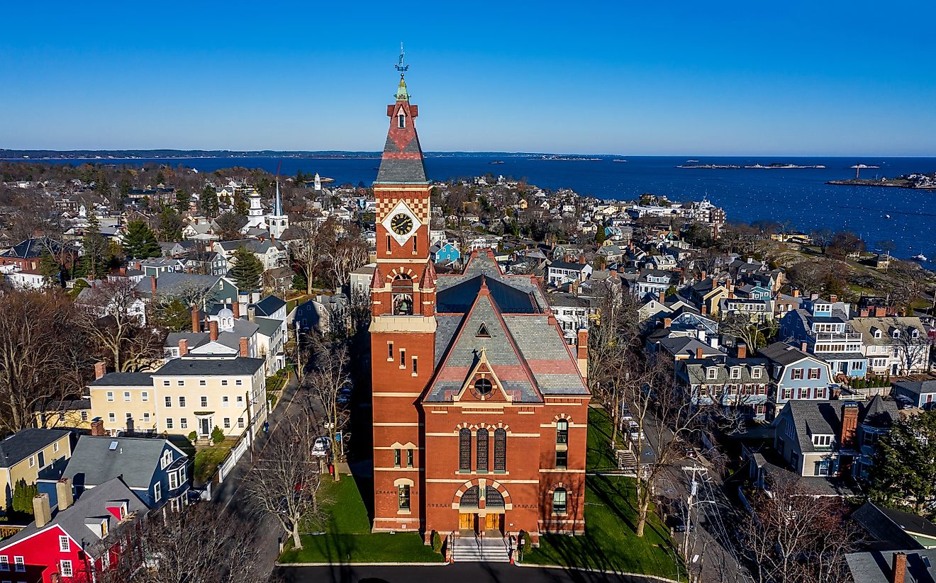 Aerial view of Marblehead, Massachusetts