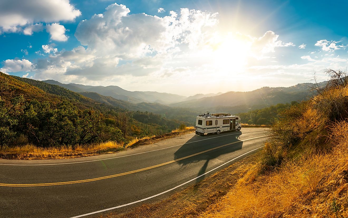 RV road trip adventure in the USA.