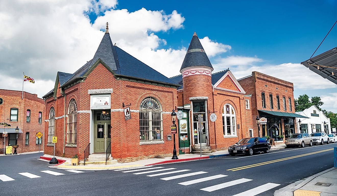 Historic downtown Berlin in Maryland. Editorial credit: Kosoff / Shutterstock.com